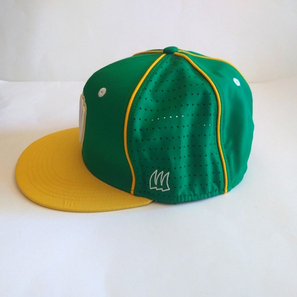 The Won Brand Fitted Baseball Cap Hat Green Yellow White  Size Large NEW - Picture 4 of 8